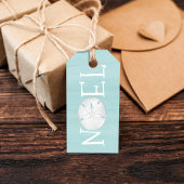 kerstfeestdag noel cute Typografie en dollar Cadeaulabel