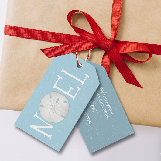 kerstfeestdag noel cute Typografie en dollar Cadeaulabel