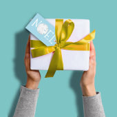 kerstfeestdag noel cute Typografie en dollar Cadeaulabel