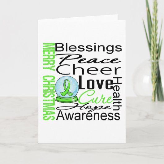 Kerstfeestdag Non-Hodgkin lymfoom Collage Feestdagen Kaart (Voorkant)