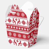 Kerstfeestdag Nordic Pattern Cozy Bedankdoosjes (Geopend)