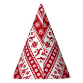 Kerstfeestdag Nordic Pattern Cozy Feesthoedjes (Achterkant)