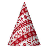 Kerstfeestdag Nordic Pattern Cozy Feesthoedjes (Links)