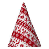 Kerstfeestdag Nordic Pattern Cozy Feesthoedjes (Rechts)