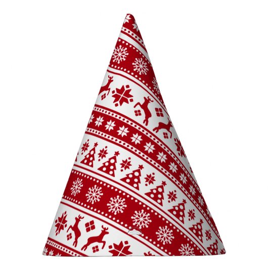 Kerstfeestdag Nordic Pattern Cozy Feesthoedjes (Rechts)