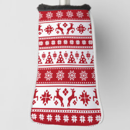 Kerstfeestdag Nordic Pattern Cozy Golfheadcover