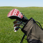 Kerstfeestdag Nordic Pattern Cozy Golfheadcover (Insitu)
