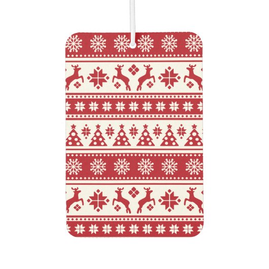 Kerstfeestdag Nordic Pattern Cozy Luchtverfrisser (Voorkant)