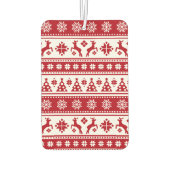 Kerstfeestdag Nordic Pattern Cozy Luchtverfrisser (Achterkant)