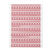 Kerstfeestdag Nordic Pattern Cozy Omwikkelbaar Adreslabel (Vel)