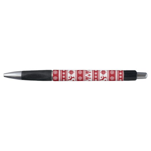 Kerstfeestdag Nordic Pattern Cozy Pen (Voorkant)
