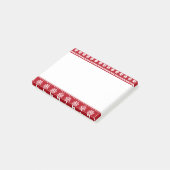 Kerstfeestdag Nordic Pattern Cozy Post-it® Notes (Schuin)