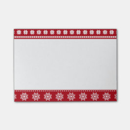 Kerstfeestdag Nordic Pattern Cozy Post-it® Notes