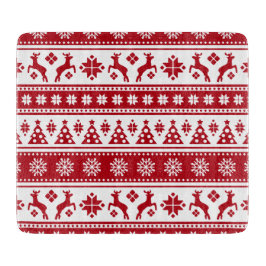 Kerstfeestdag Nordic Pattern Cozy Snijplank