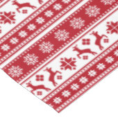 Kerstfeestdag Nordic Pattern Cozy Tafelkleed (Gekanteld)