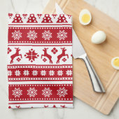 Kerstfeestdag Nordic Pattern Cozy Theedoek (Quarter Fold)
