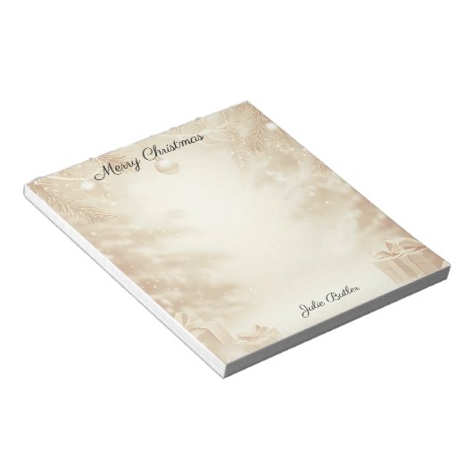 Kerstfeestdag Notitieblok (Schuin)