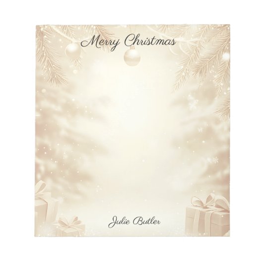 Kerstfeestdag Notitieblok (Voorkant)