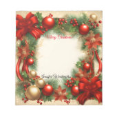 Kerstfeestdag Notitieblok (Voorkant)