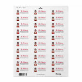 kerstfeestdag Nutcracker Return Address Label (Full Sheet)