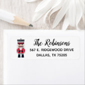 kerstfeestdag Nutcracker Return Address Label (Insitu)