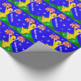 Kerstfeestdag of kerstcadeaupapier cadeaupapier