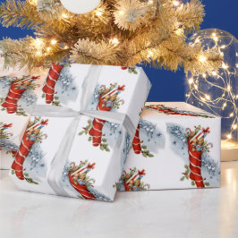 kerstfeestdag - omloop van de kerstfeestdag cadeaupapier