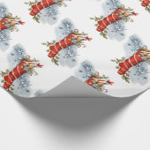 kerstfeestdag - omloop van de kerstfeestdag cadeaupapier (Hoek)