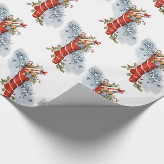 kerstfeestdag - omloop van de kerstfeestdag cadeaupapier (Hoek)