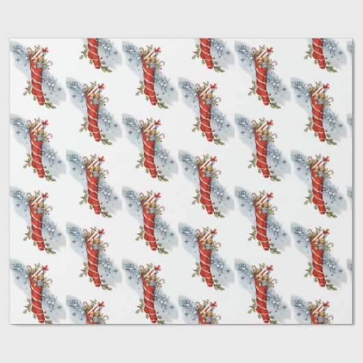 kerstfeestdag - omloop van de kerstfeestdag cadeaupapier (Vlak)