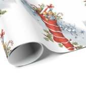 kerstfeestdag - omloop van de kerstfeestdag cadeaupapier (Rol Hoek)