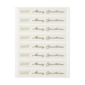  kerstfeestdag omwikkelbaar adreslabel (Vel)