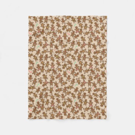 kerstfeestdag ontbijtkoek Manuskoekjes Fleece Deken (Voorkant)