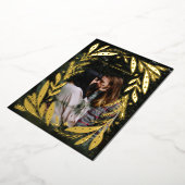 kerstfeestdag — ontwerp van groot lijst folie feestdagenkaart (Gedraaid)