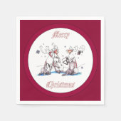 Kerstfeestdag ontworpen voor kerstfeestvieren servetten (Voorkant)