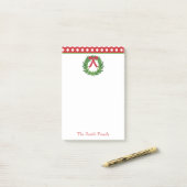 kerstfeestdag op maat post-it® notes (Op bureau)