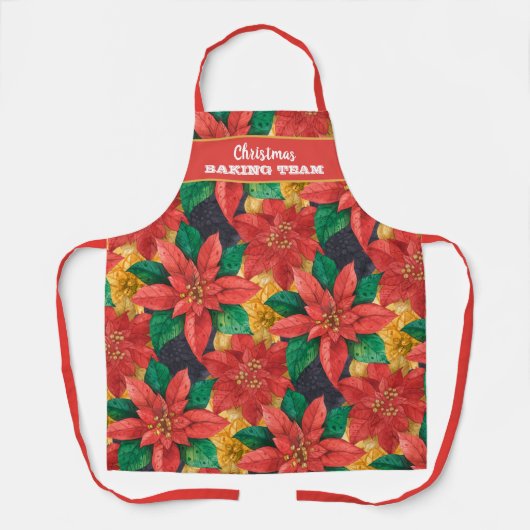 kerstfeestdag op maat schort (Voorkant)