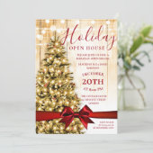 Kerstfeestdag - Open House Lights Kaart (Staand voorkant)