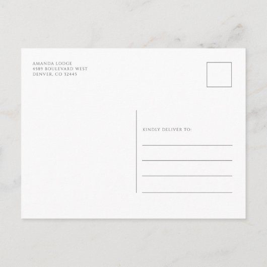 Kerstfeestdag Open House Party Rustic Uitnodiging Briefkaart (Achterkant)