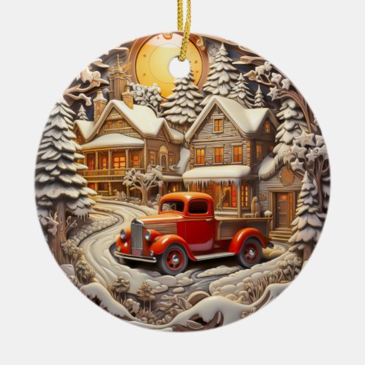 kerstfeestdag ornament (Voorkant)