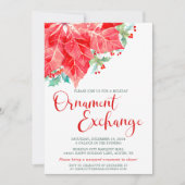 Kerstfeestdag Ornament Exchange Party Feestdagenkaart (Voorkant)