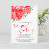 Kerstfeestdag Ornament Exchange Party Feestdagenkaart (Staand voorkant)