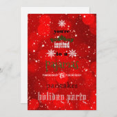 Kerstfeestdag Pajamas en Pancakes Family Party Kaart (Voorkant / Achterkant)