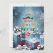 Kerstfeestdag Pajamas en Pancakes Family Party Kaart (Voorkant)