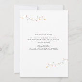 Kerstfeestdag palmboom Kustbeweging Aankondiging (Achterkant)