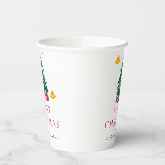 Kerstfeestdag Papieren Bekers (Links)