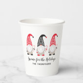 Kerstfeestdag Papieren Bekers (Achterkant)