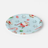 Kerstfeestdag Papieren Bordje (Gekanteld)