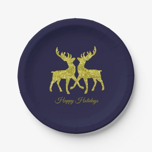kerstfeestdag papieren bordje (Voorkant)
