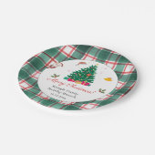 Kerstfeestdag Papieren Bordje (Gekanteld)